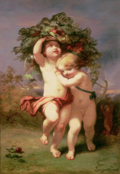 Returning Before the Storm, 1850 by Alexandre Marie Longuet